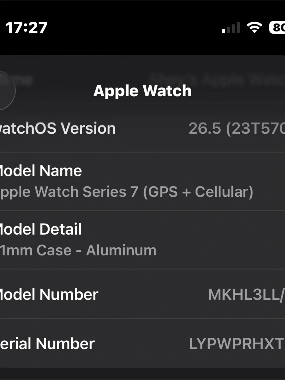 Apple Watch Series 7 Aluminum 41mm in Gray